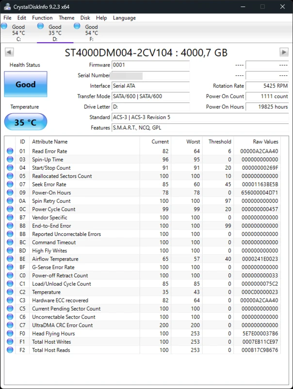 CrystalDiskInfo settings strip for notification preferences